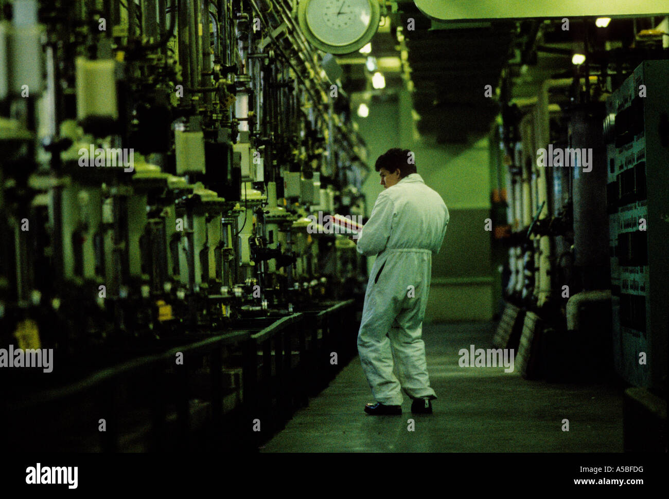 Sellafield Nuclear reprocessing plant, Cumbria England showing the Magnox reprocessing area 1986 Stock Photo