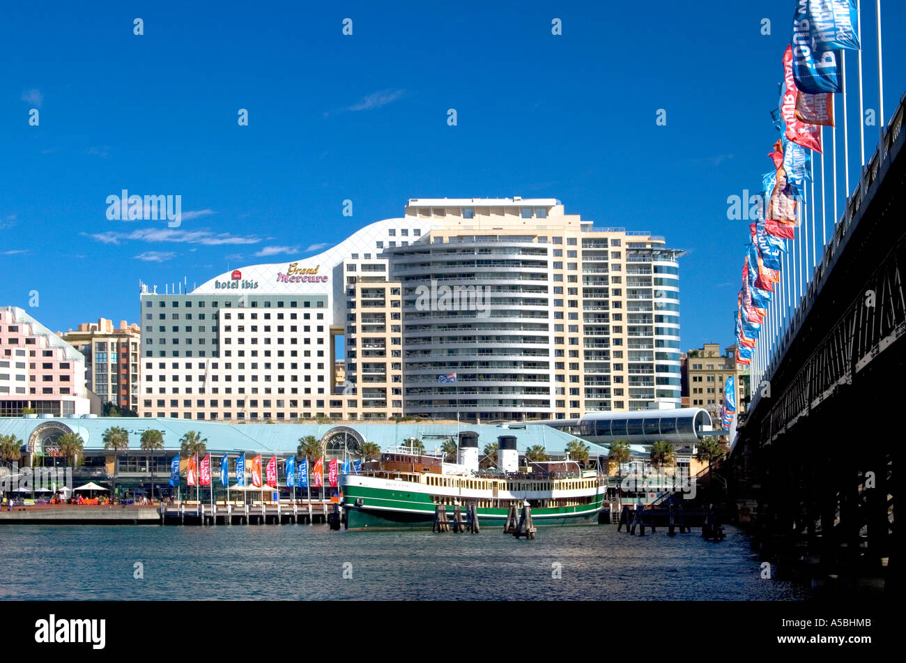 South Steyne Ferry Restaurant in Darling Harbour, Sydney, Australia. Stock Photo