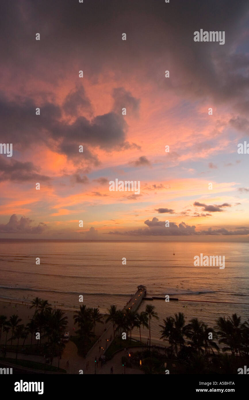 Sunset beach oahu hi-res stock photography and images - Alamy