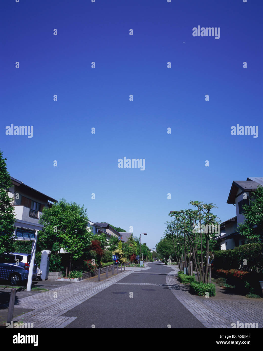 Residential district in Japan Stock Photo Alamy