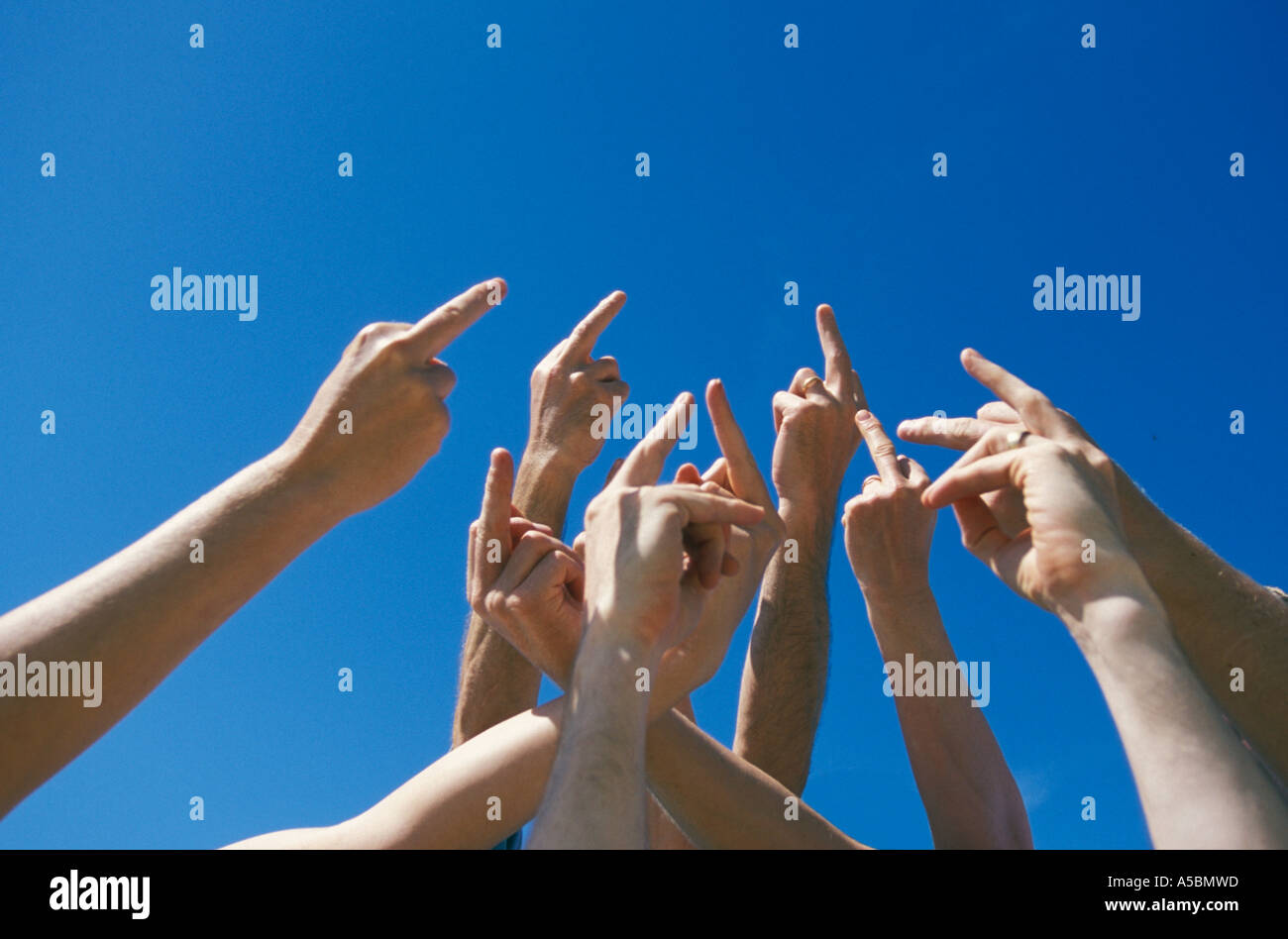 Pairs of hands Stock Photo
