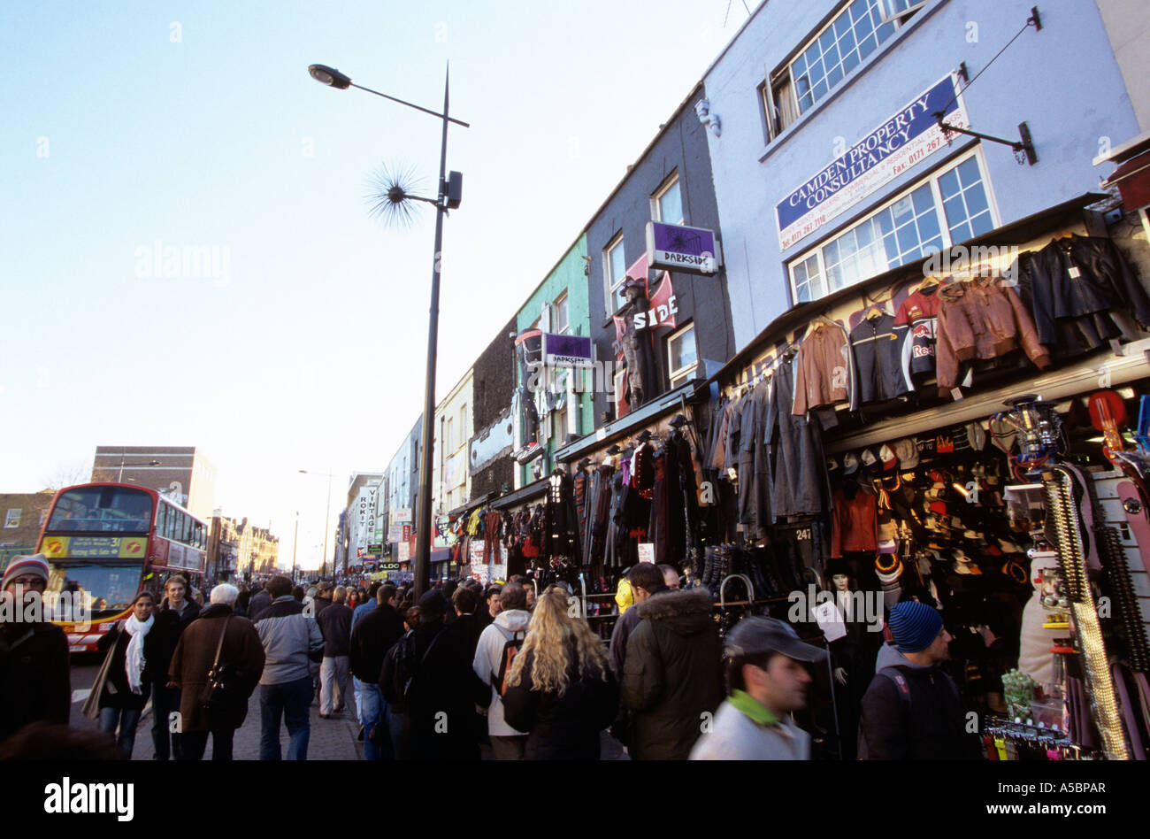 A scene at the popular Camden town market in London UK Stock Photo - Alamy