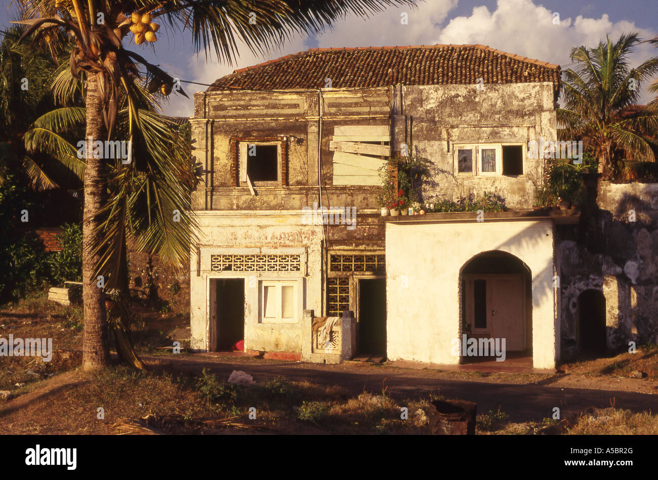 House Galle Sri Lanka Stock Photo Alamy
