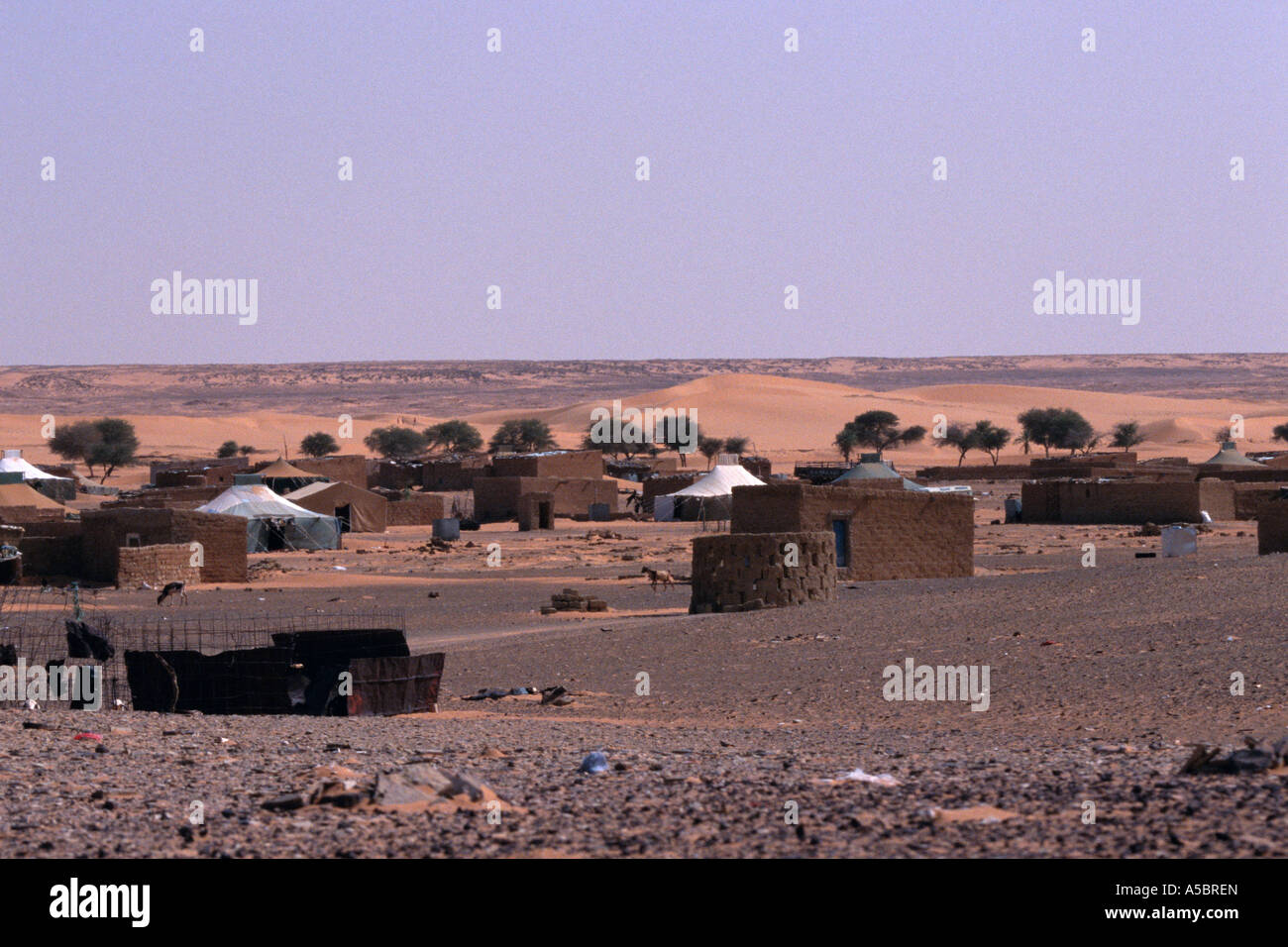 The Dahla refugee camps of Sahrawi people in Algeria North Africa Stock Photo