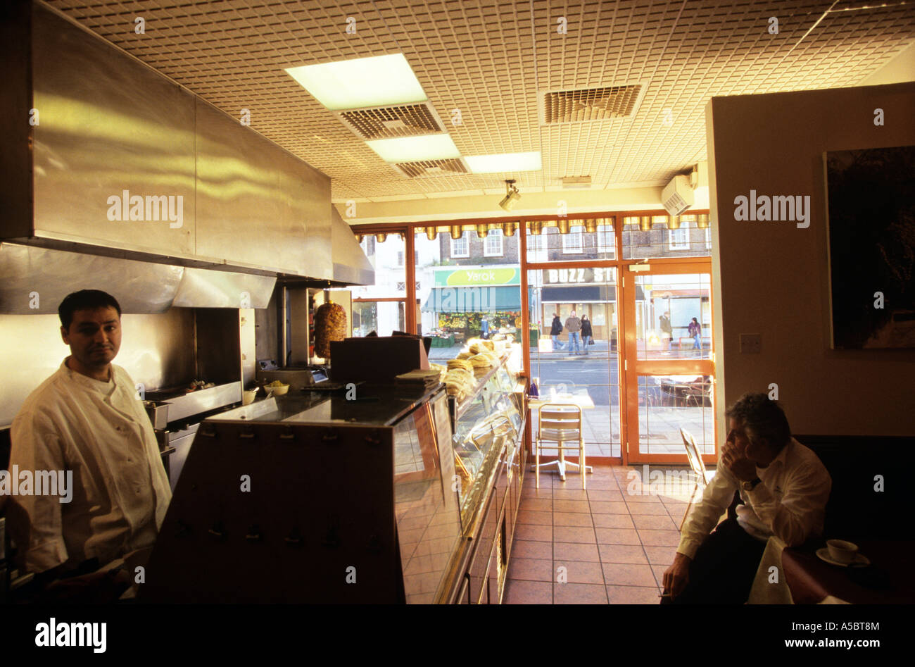 A cafe in the area of Golders Green London Stock Photo