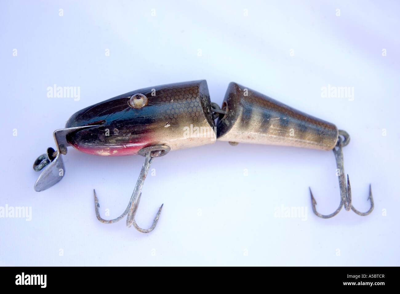 Vintage Heddon River Runt Spook Sinker Jointed fishing lure. Clitherall  Minnesota USA Stock Photo - Alamy