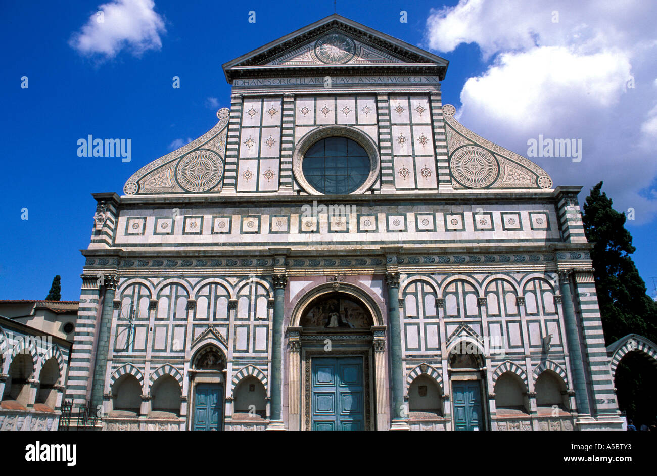 Santa Naria Novella church Florence Tuscany Italy Stock Photo
