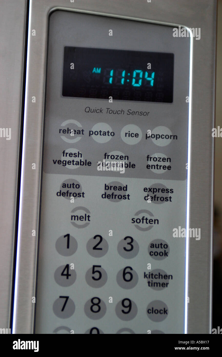 Keypad on Microwave Oven Stock Photo 3677718 Alamy