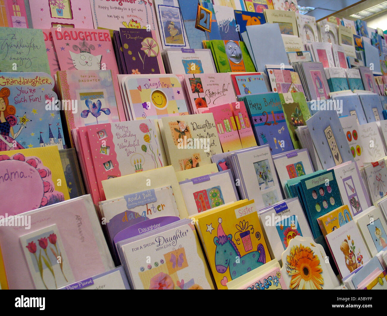 Birthday Cards Shop Stock Photos Birthday Cards Shop Stock