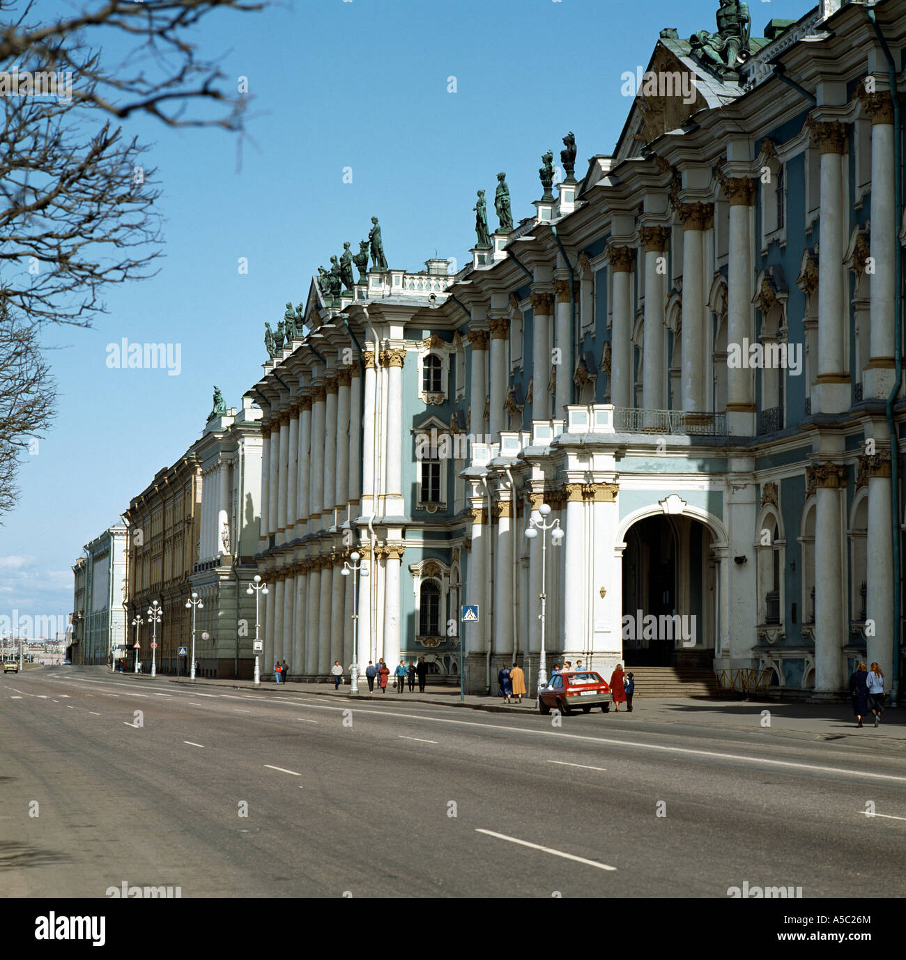 St. Petersburg, Winterpalast, Südfassade Stock Photo