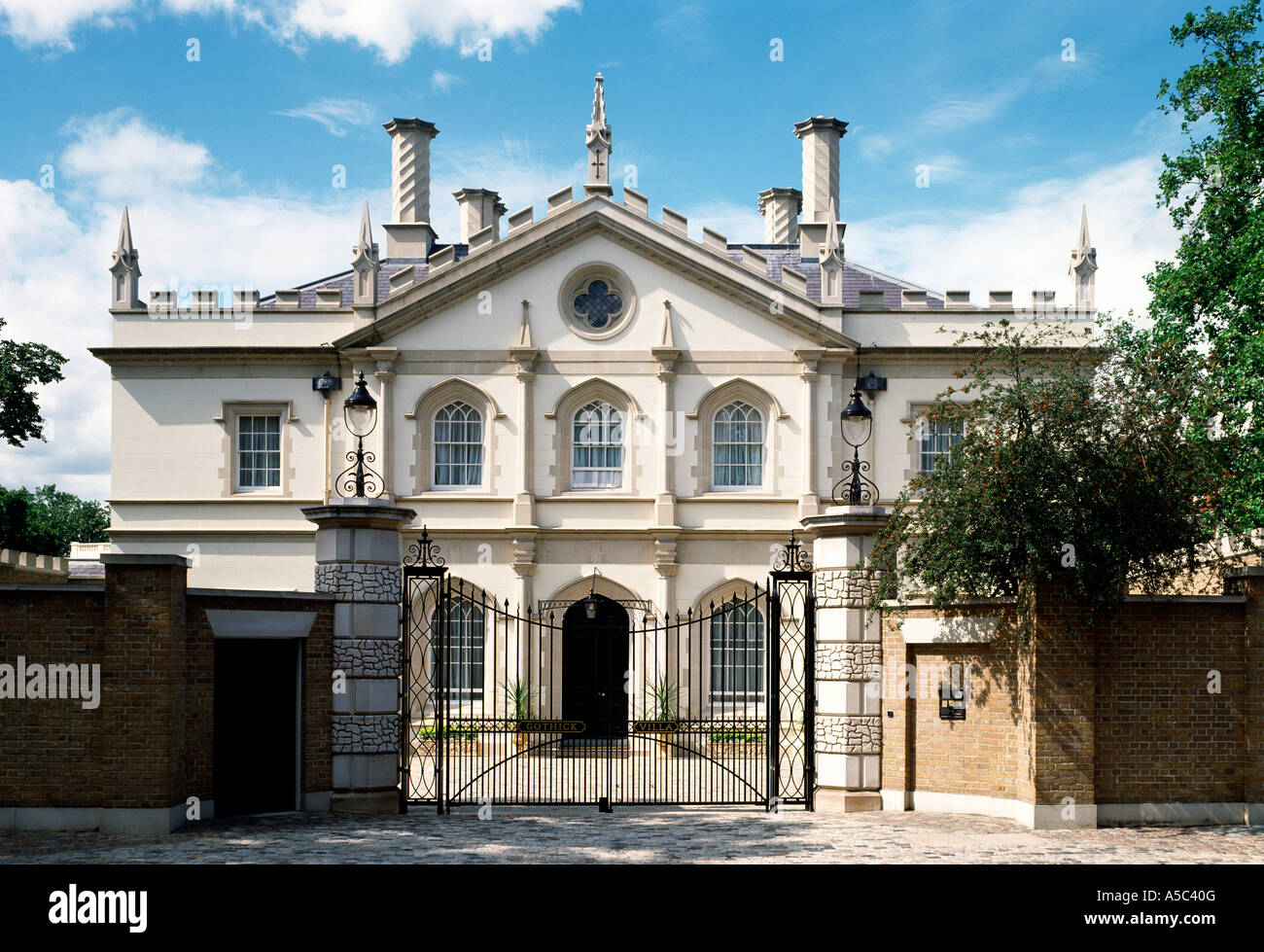 London, Regent's Park, Gothic Villa Stock Photo - Alamy