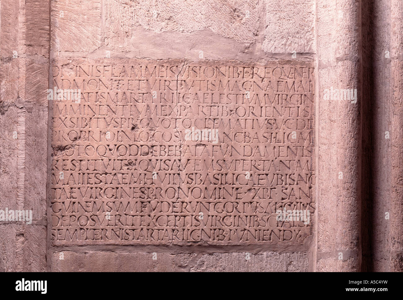 Köln, St. Ursula, Clematius-Inschrift, Ursula-Legende Stock Photo