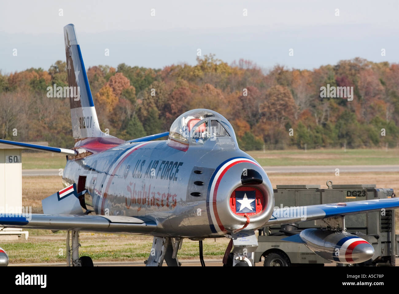 North American F-86 Sabre fighter Stock Photo - Alamy