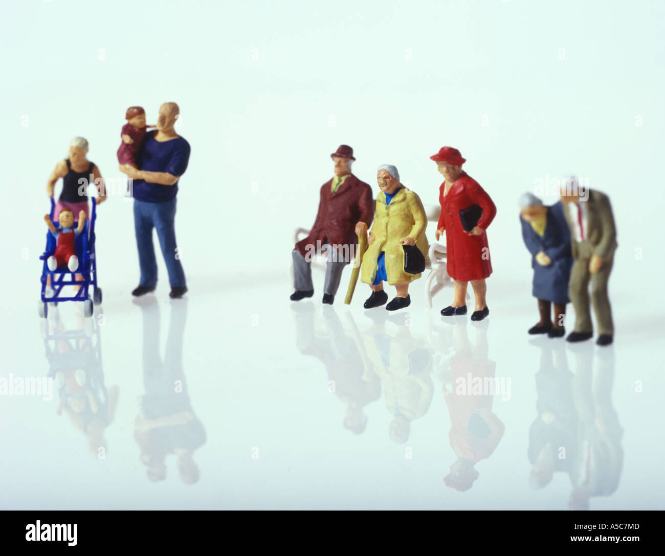 Figurines of family Stock Photo Alamy