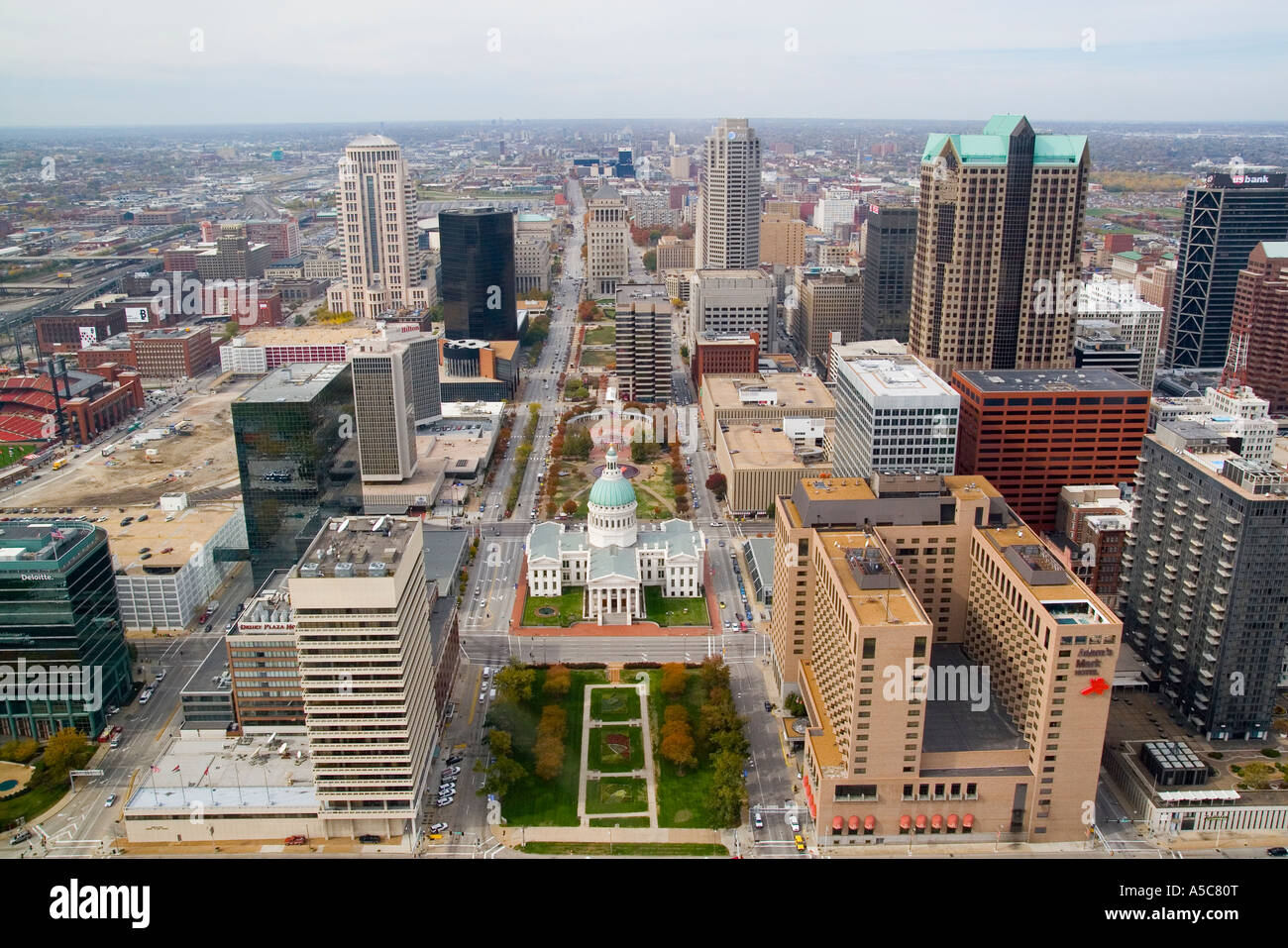 St Louis Missouri MO USA The view from the Gateway Arch observation ...