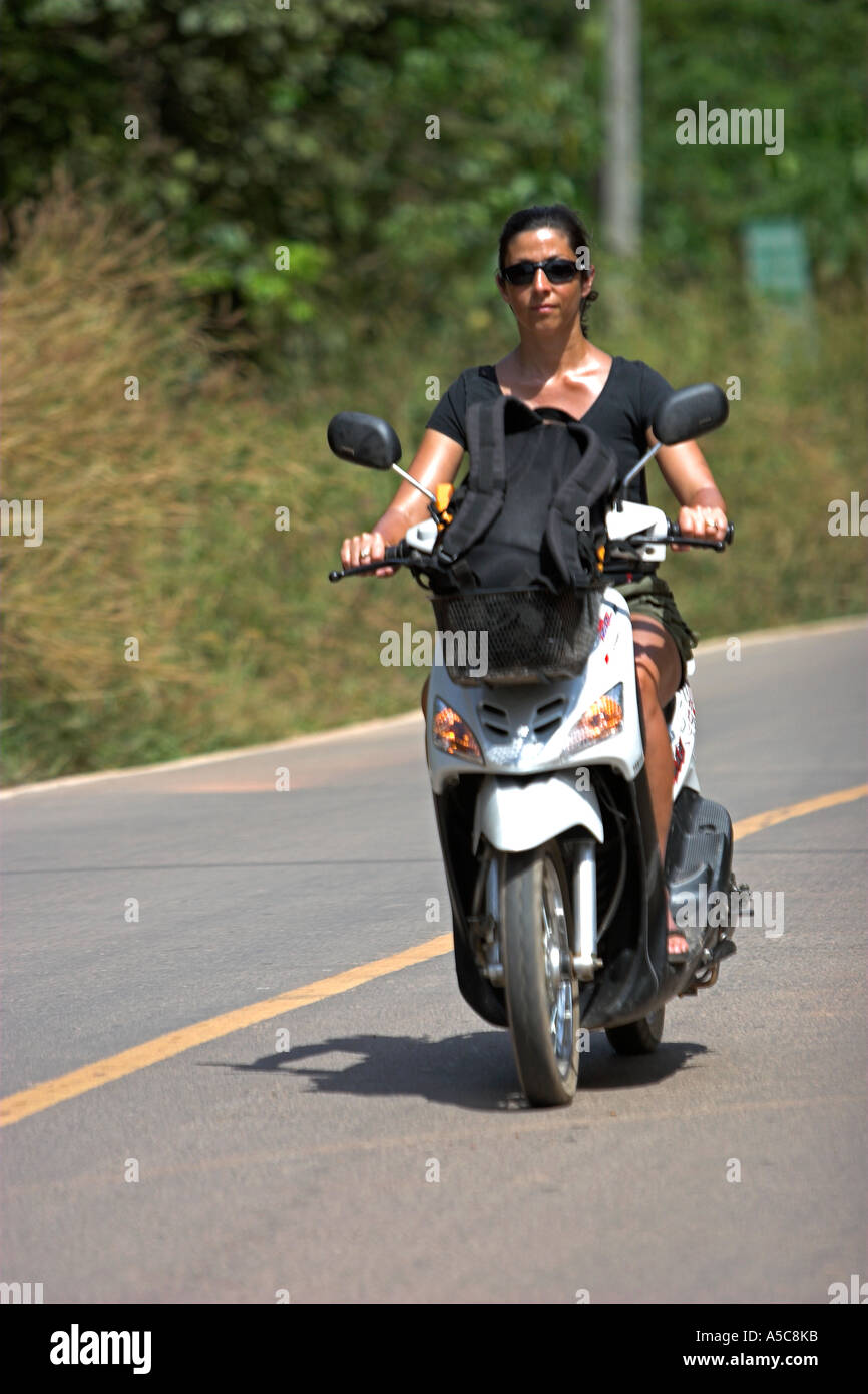 Motorcycle Without Rider Commercial Motorbike rider without helmet hi-res stock photography and images - Alamy