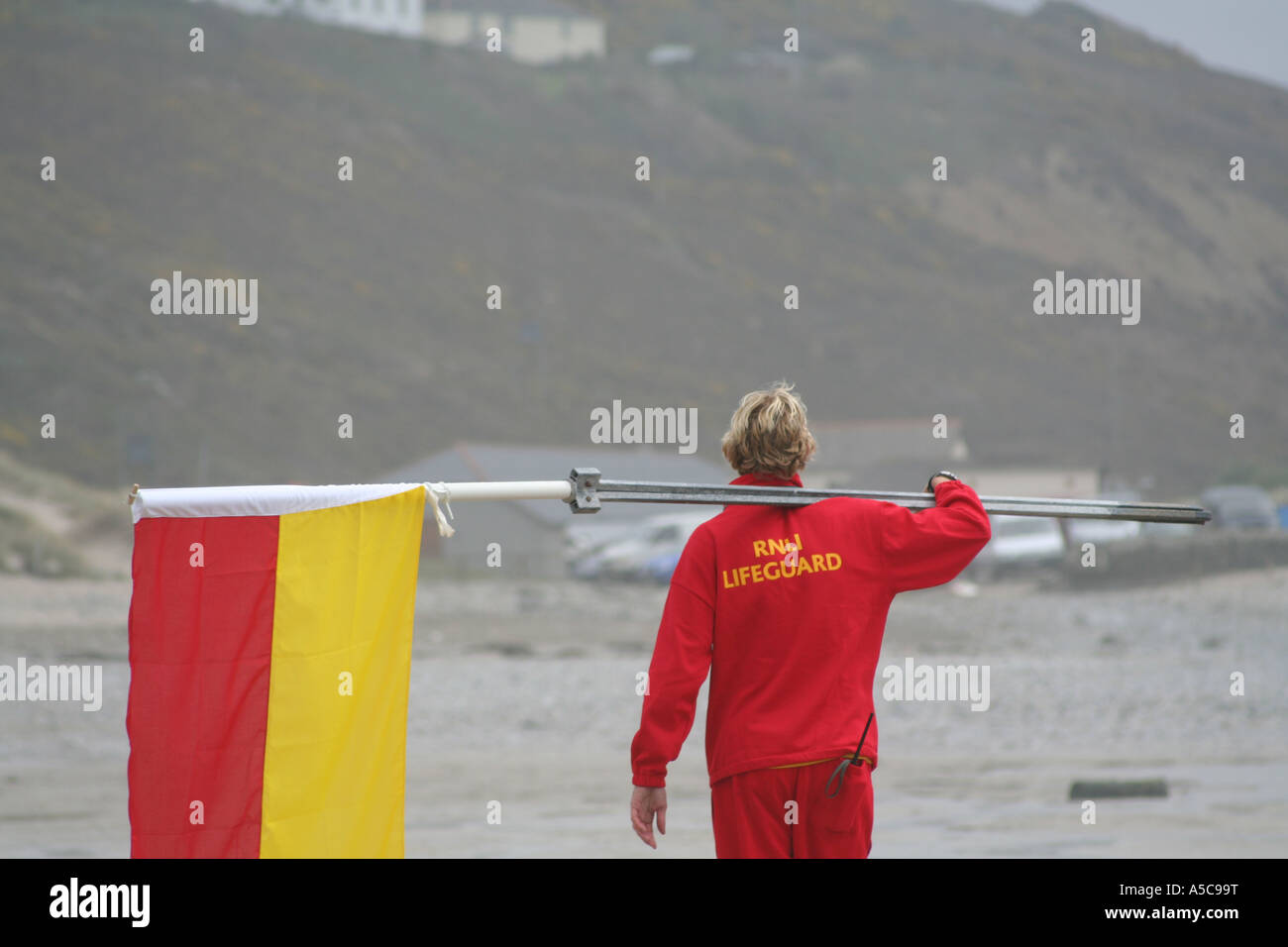 RNLI life guard Stock Photo Alamy