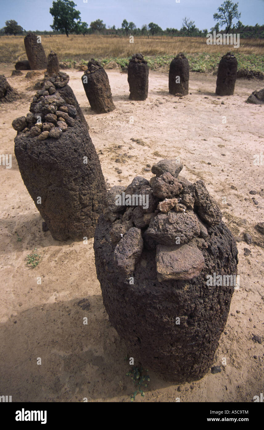 Wassu stone circles, Gambia, "west africa" Stock Photo