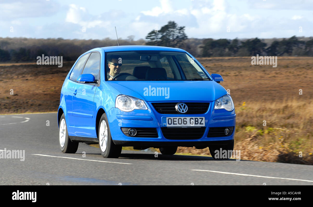 Blue volkswagen polo hi-res stock photography and images - Alamy