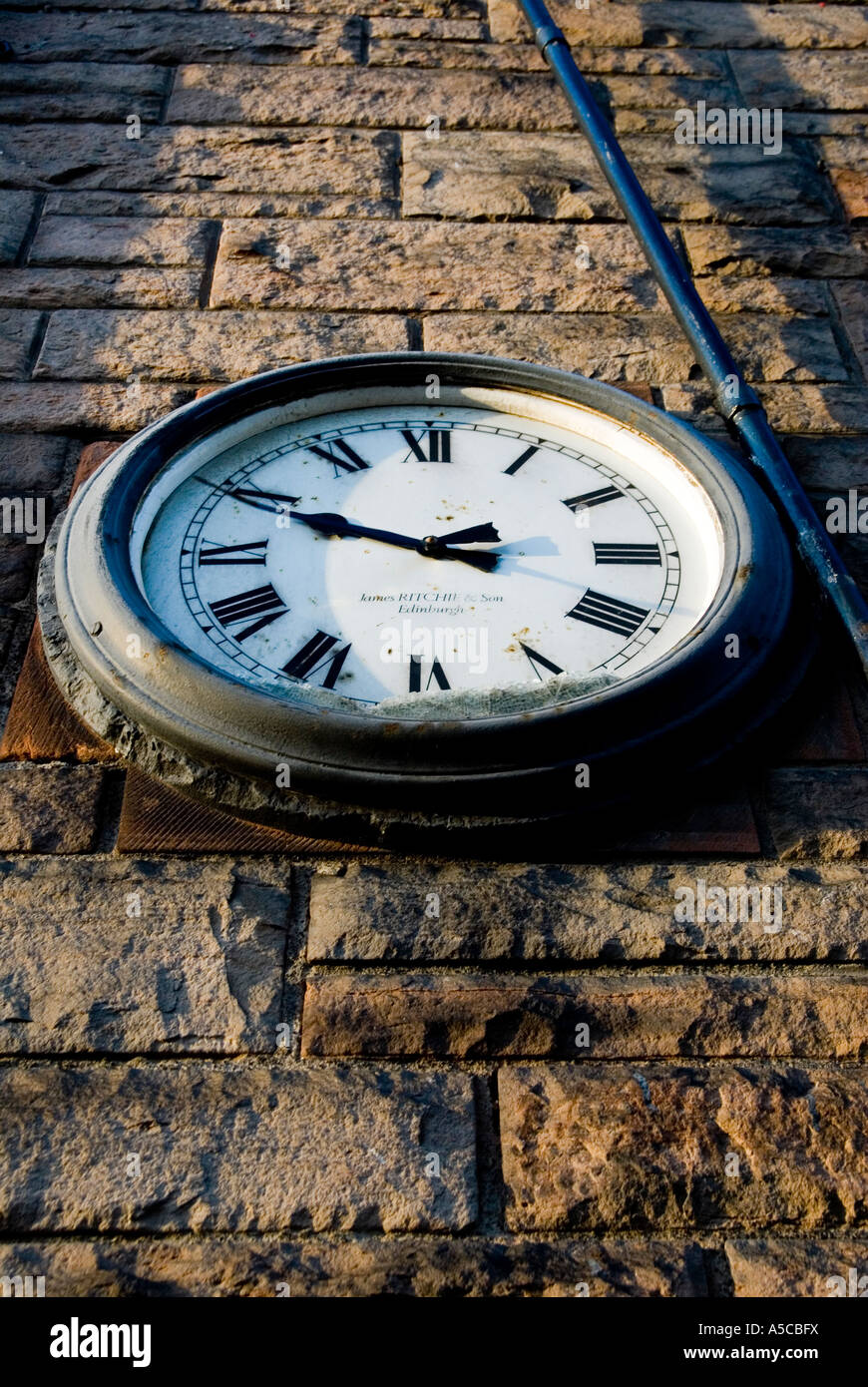 Old broken clock Stock Photo Alamy