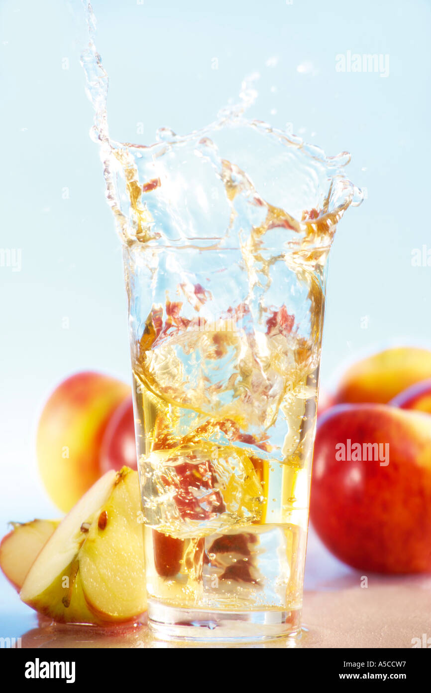 Apple juice Stock Photo