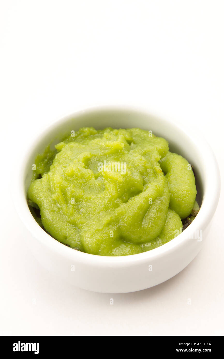 Wasabi green horseradish paste, traditional japanese Stock Photo Alamy