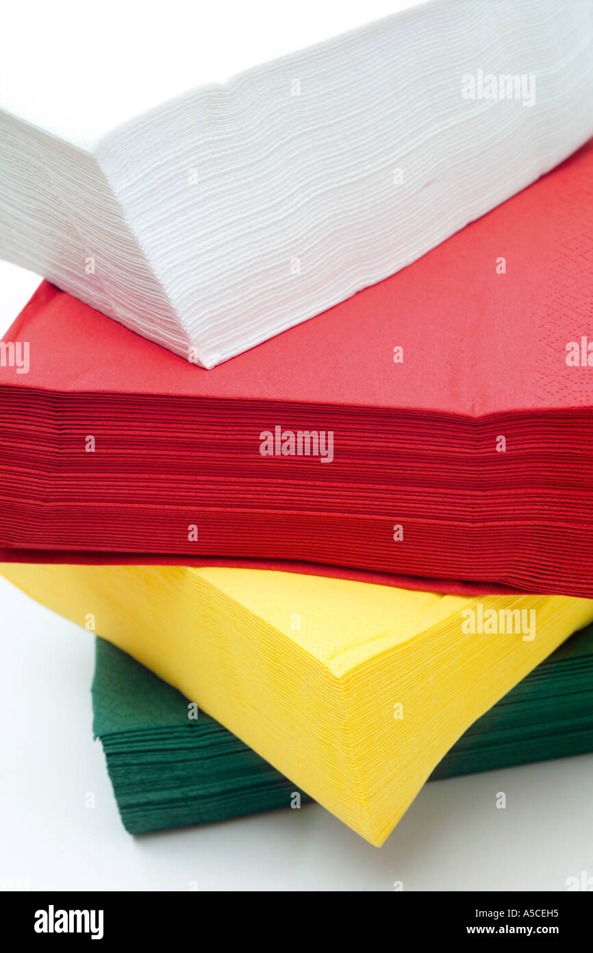 Paper napkins Stock Photo