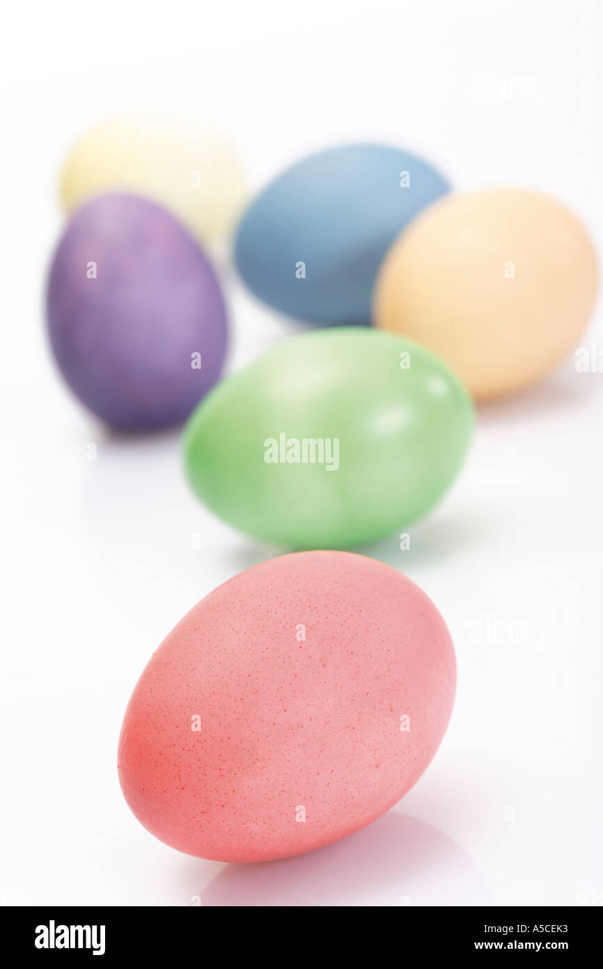 Colored easter eggs Stock Photo