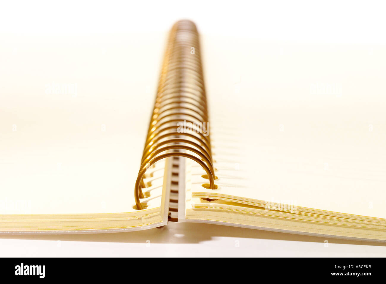Spiral notebook, personal organizer Stock Photo