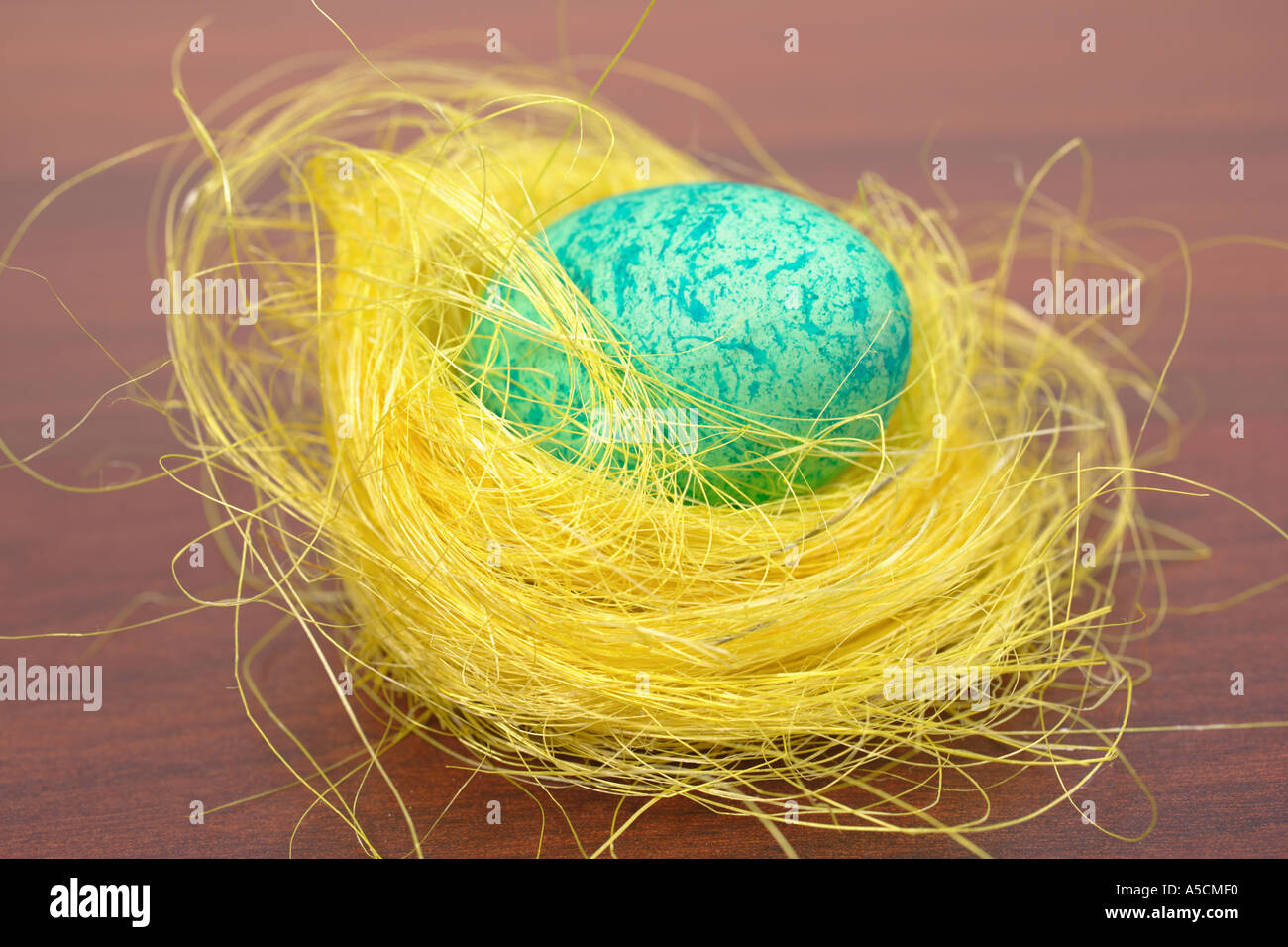 Easter eggs in nest Stock Photo Alamy