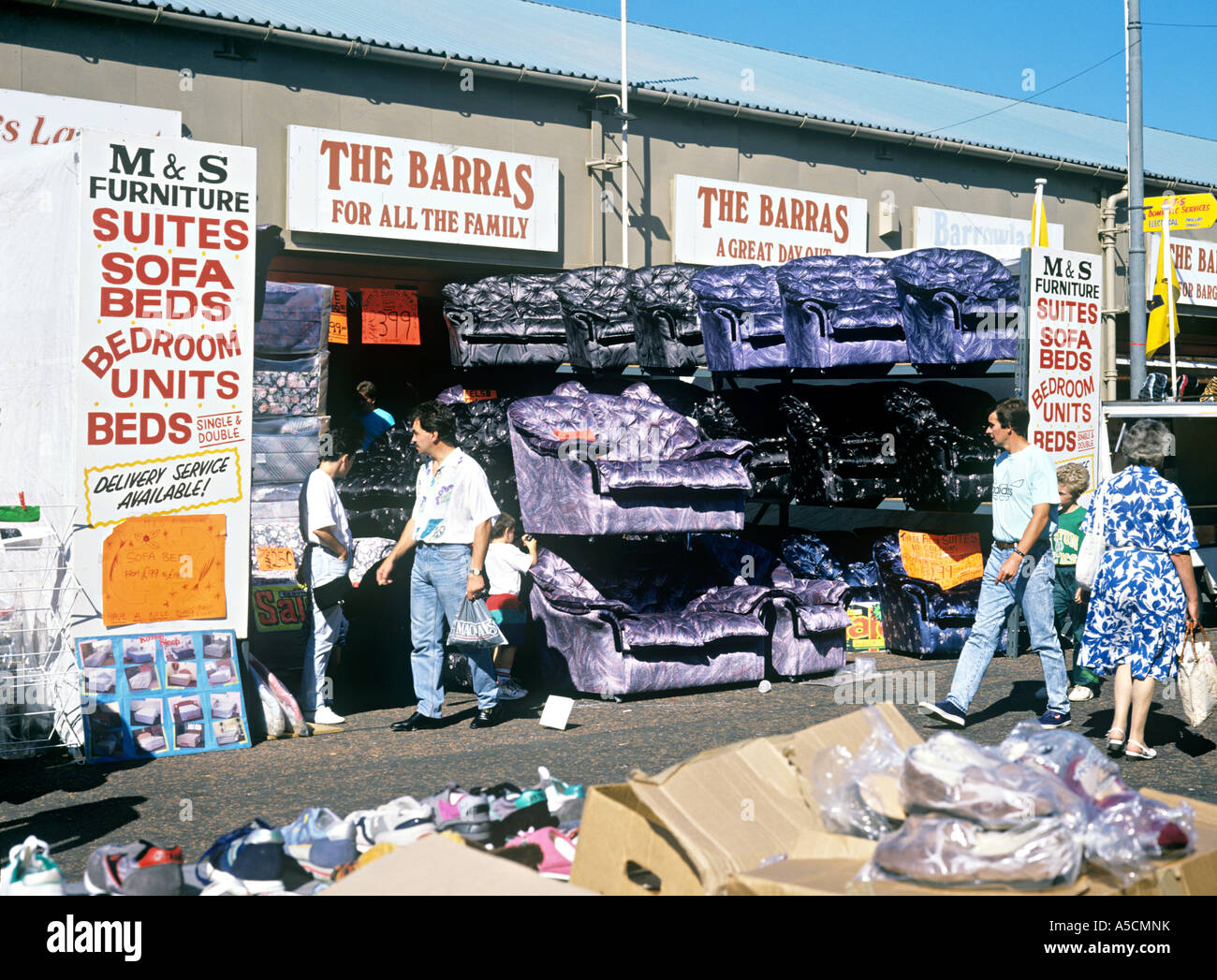 The Barras Market, Glasgow. Stock Photo