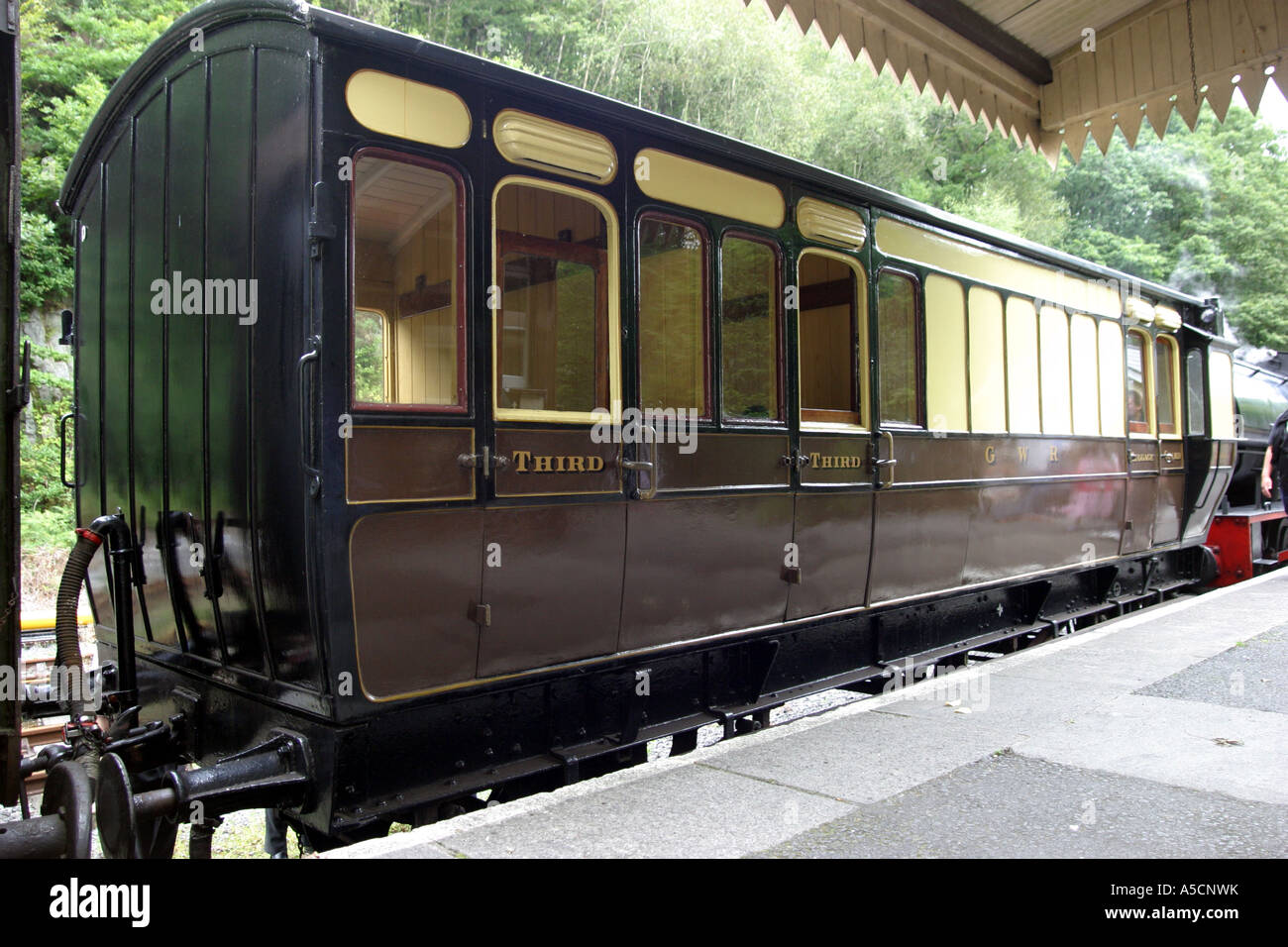 30th August 2006. Third class Victorian railway carriage, Gwili Railway