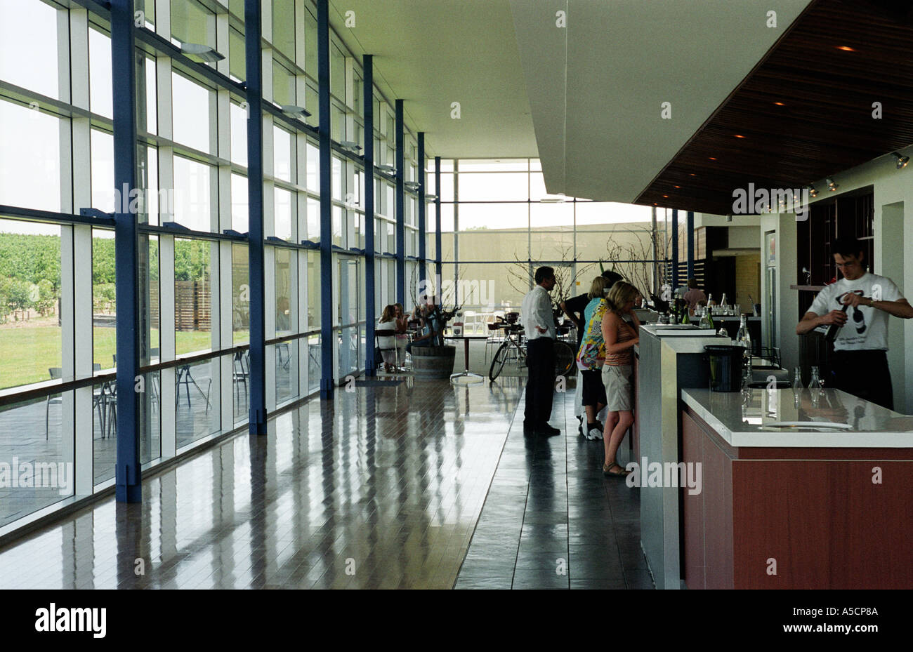 Inside the new Orlando Wines visitor centre at Jacobs Creek, South Australia Stock Photo