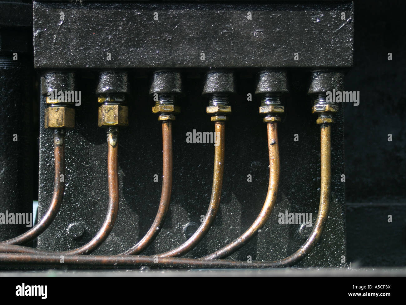 Diesel Fuel lines, Nottingham Transport Heritage Centre. Nottingham