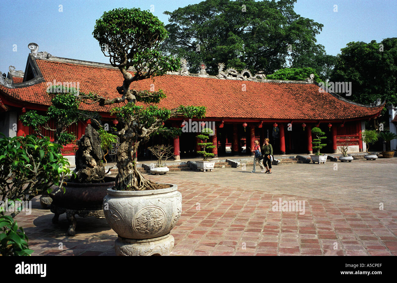 VIETNAM Hanoi Temple of Literature Stock Photo
