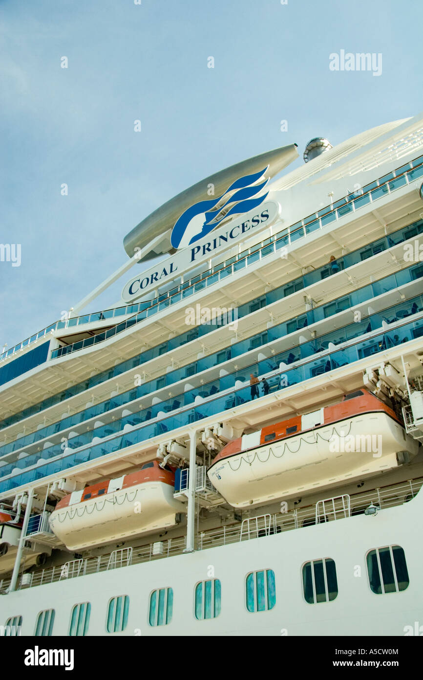 Princess Cruises Coral Princess At The Port Of Acapulco Stock Photo Alamy