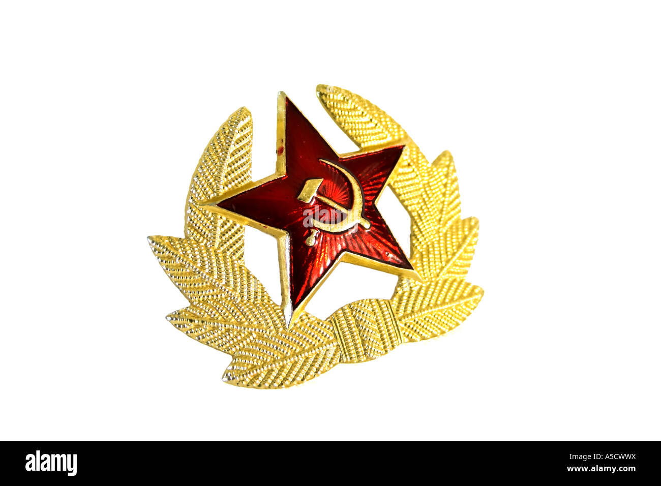 Military badge from the former Soviet Union. Stock Photo