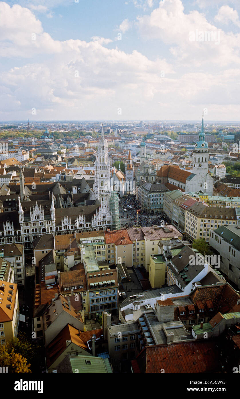 View over Munich, Bavaria, Germany Stock Photo