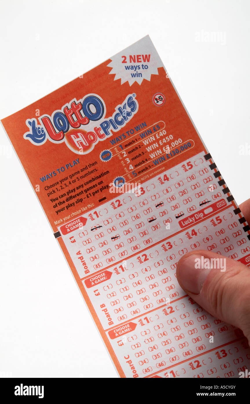 lotto, hot, picks, game, ticket Stock Photo - Alamy