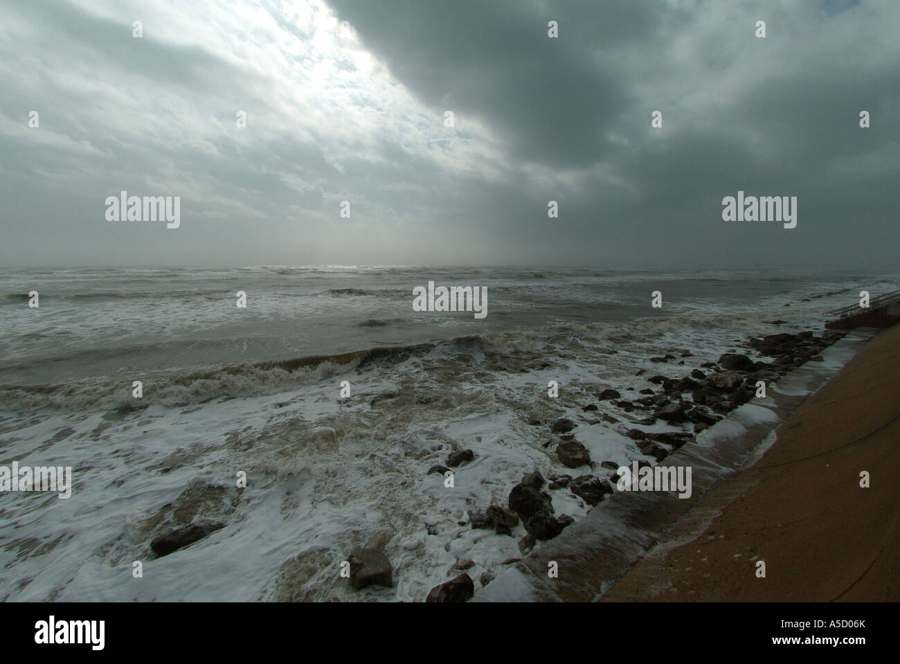 Stormy weather over the Gulf of Mexico in Galveston Stock Photo Alamy