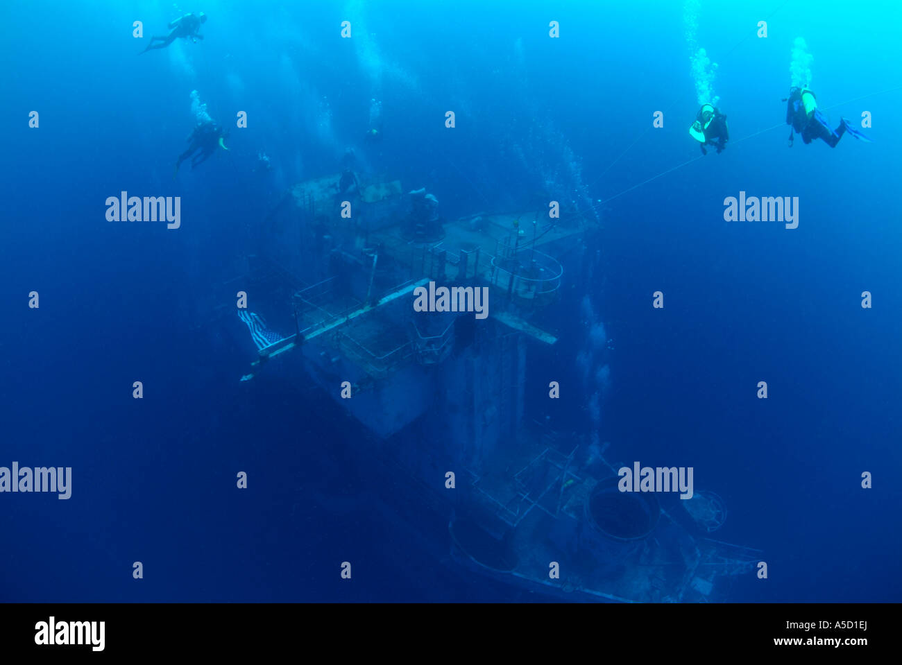 Oriskany wreck sunk off Pensacola, Florida Gulf of Mexico Stock Photo