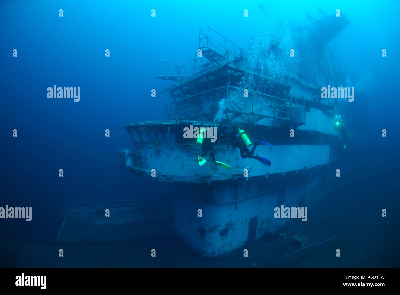 Oriskany wreck sunk off Pensacola, Florida Gulf of Mexico Stock Photo