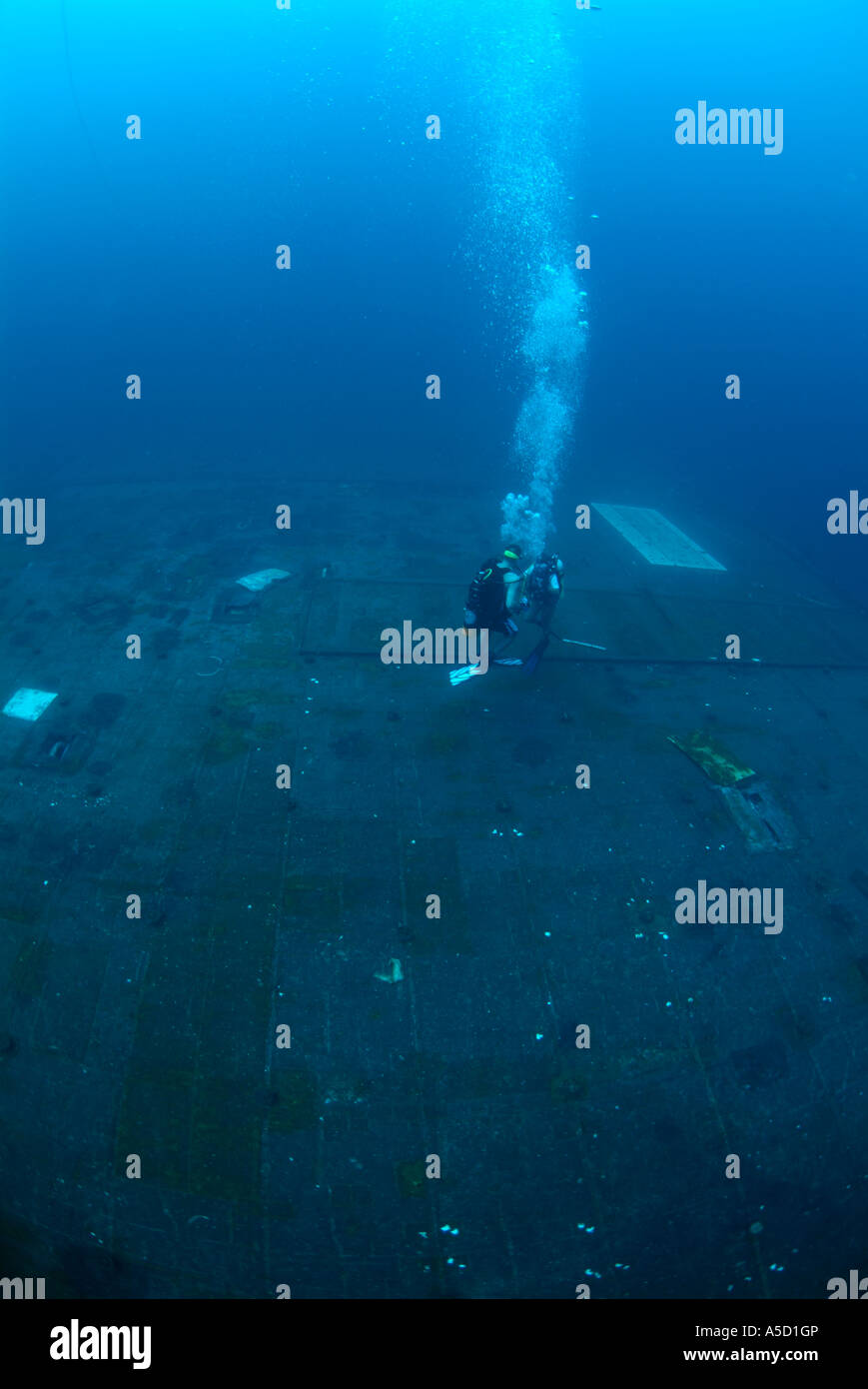 Oriskany wreck sunk off Pensacola, Florida Gulf of Mexico Stock Photo