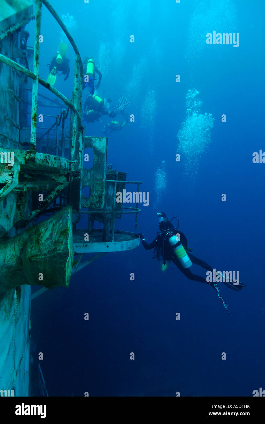 Oriskany wreck sunk off Pensacola, Florida Gulf of Mexico Stock Photo