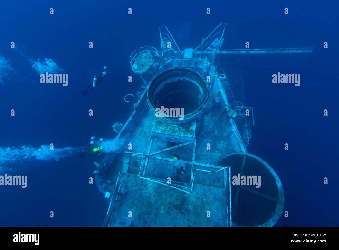 Oriskany wreck sunk off Pensacola, Florida Gulf of Mexico Stock Photo