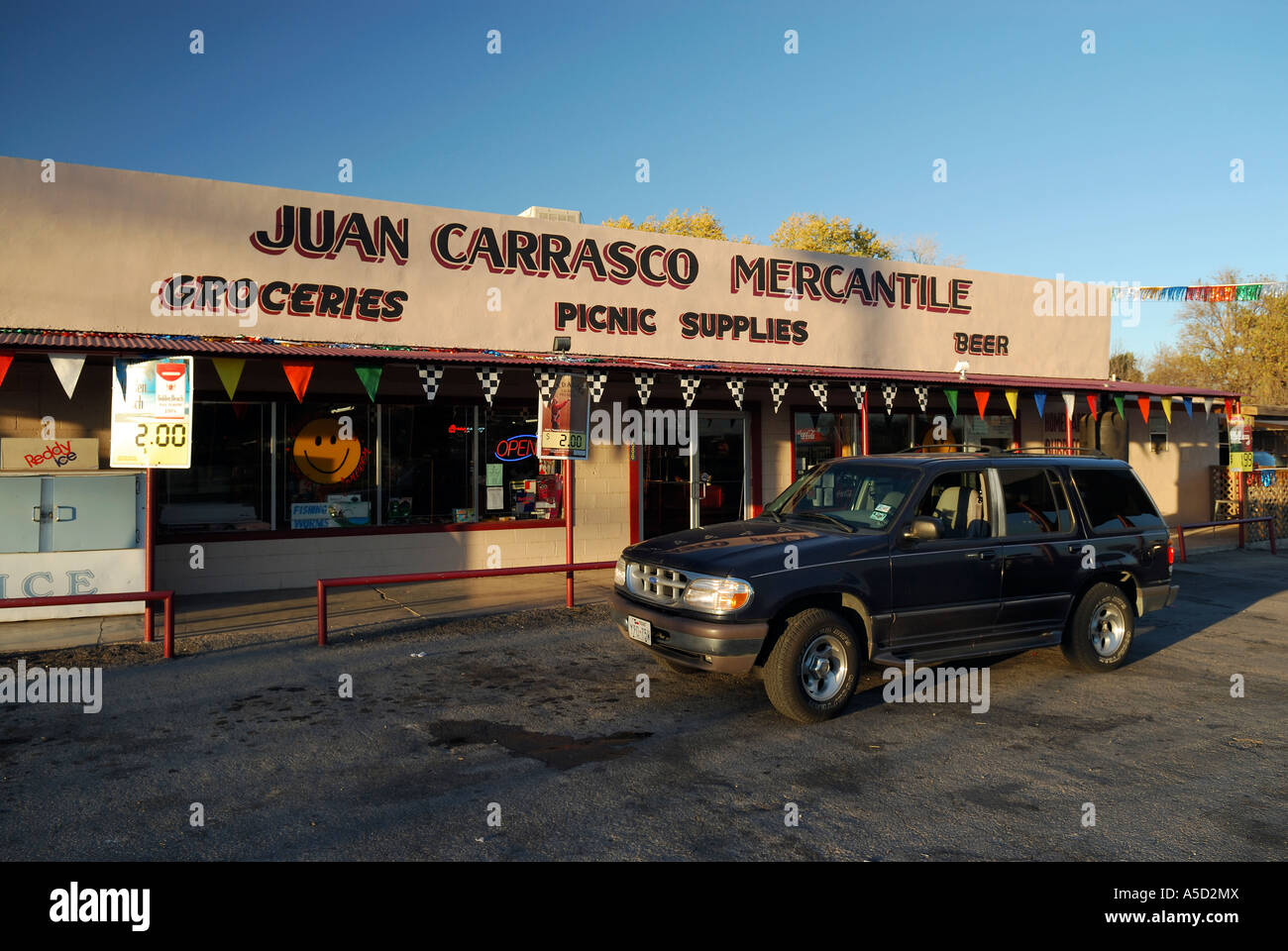 Grocery store in the Pecos area, Texas Stock Photo Alamy
