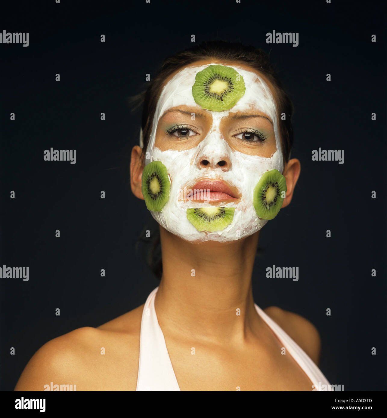 Facial fruits mask woman hi-res stock photography and images - Alamy