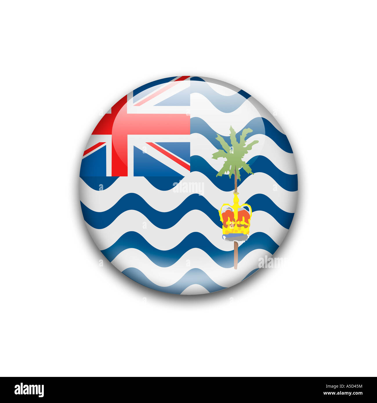 Flag of British Indian Ocean Territory Stock Photo