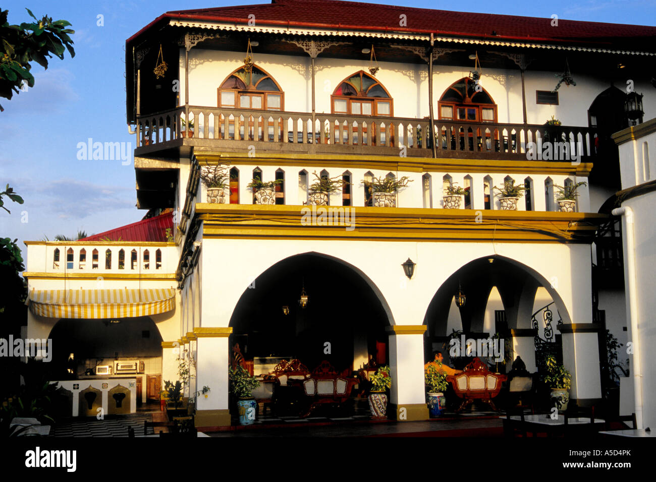 Tanzania Zanzibar Stone Town Tembo House Hotel Stock Photo Alamy