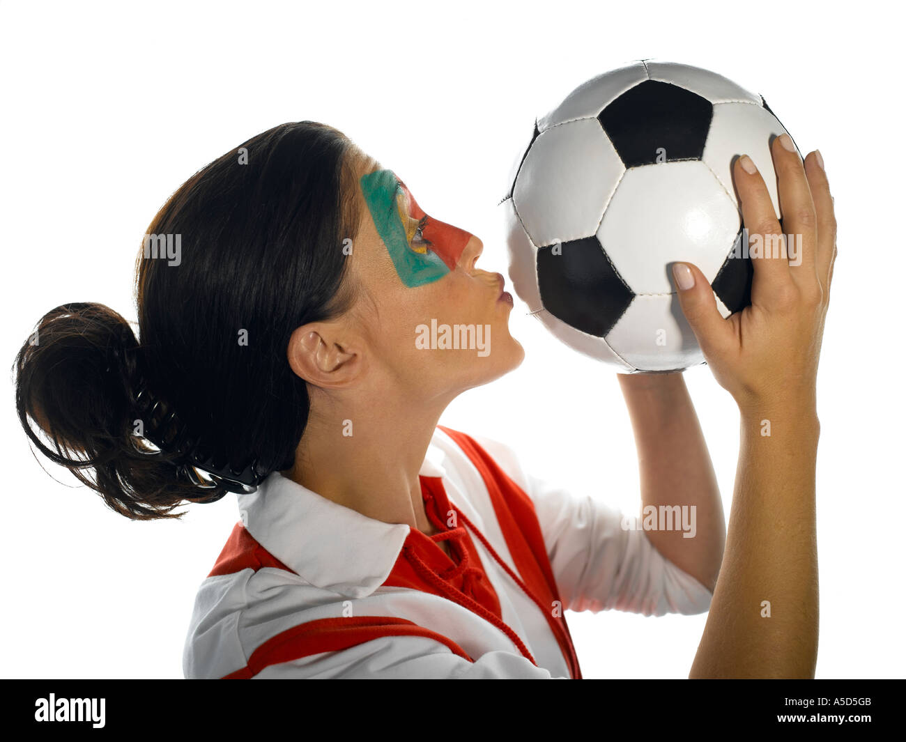 Portuguese football fan Stock Photo